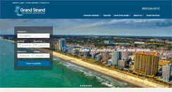 Desktop Screenshot of grandstrandvacationsandrentals.com